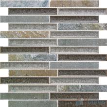 Linear Stone Mixed Ceramic Mosaic Tiles VB-SC85