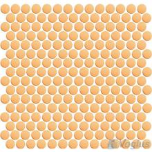 Orange Circle Round Shaped Ceramic Mosaic VC-US94