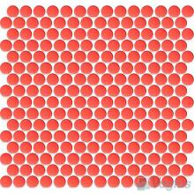 Red Circle Round Shaped Ceramic Mosaic Tile VC-US92