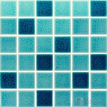 Turquoise 2x2 Ice Crackled Ceramic Mosaic Tiles VC-CK95