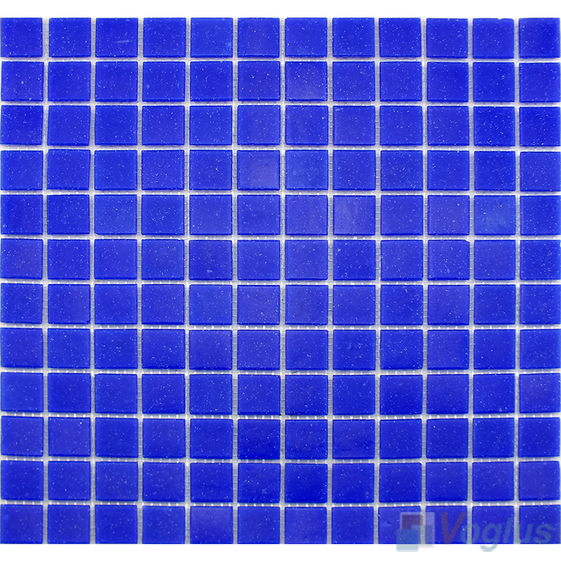 Blue 25x25mm Dot Glass Mosaic Tiles VG-DTS47