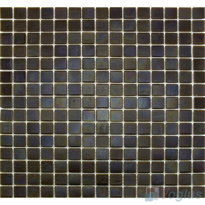Brown 20x20mm Dot Glass Mosaic Tiles VG-DTS55