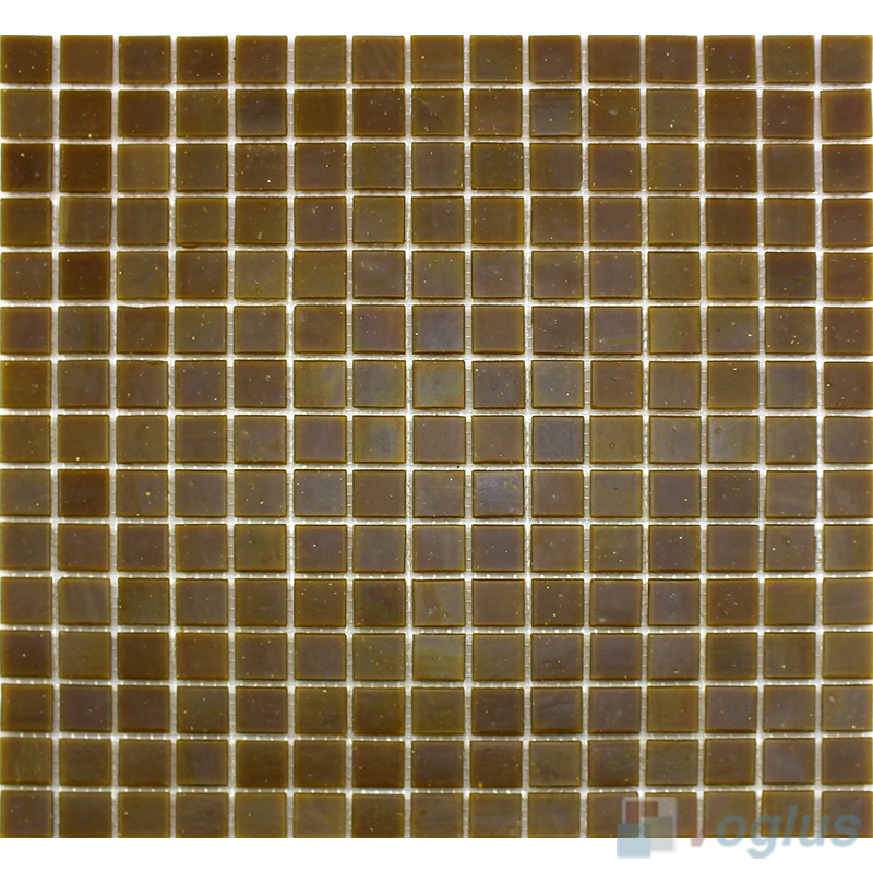 Drab 20x20mm Dot Glass Mosaic Tiles VG-DTS56