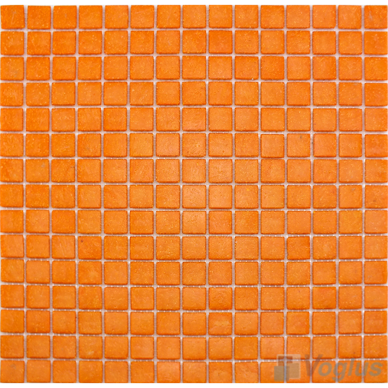 Orange 20x20mm Dot Glass Mosaic Tiles VG-DTS52