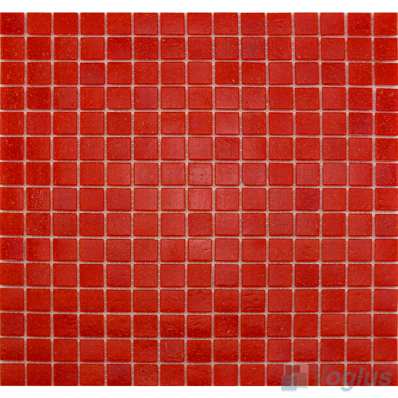 Red 20x20mm Dot Glass Mosaic Tiles VG-DTS53