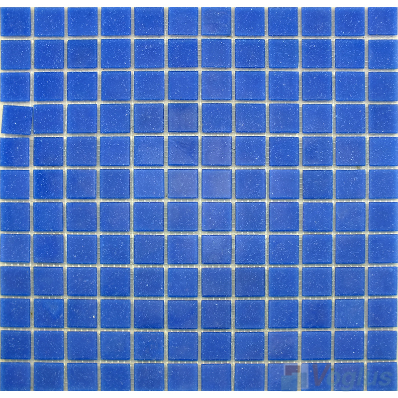 Royal Blue 25x25mm Dot Glass Mosaic Tiles VG-DTS48