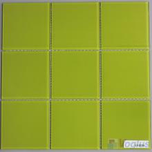 Apple Green 100x100mm 4x4 inch Glass Wall Mosaic Tile VG-CYN96