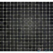 Black 20x20mm Dot Glass Mosaic Tiles VG-DTS54