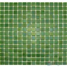 Dark Olive 20x20mm Dot Glass Mosaic Tiles VG-DTS69
