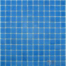 Maya Blue 25x25mm Dot Glass Mosaic Tiles VG-DTS49