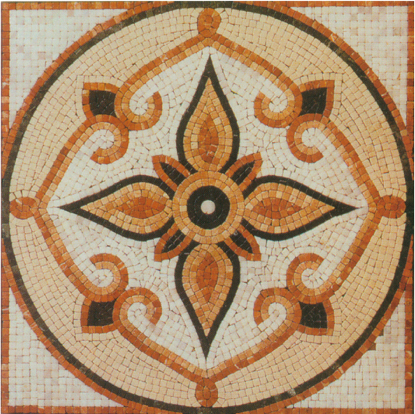 Square Marble Mosaic Floor Rug VS-AFR86