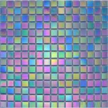 20x20mm Rainbow Iridium Glass Mosaic Tiles VG-RDR90