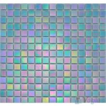 20x20mm Rainbow Iridium Glass Mosaic Tiles VG-RDR92