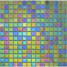 20x20mm Rainbow Iridium Glass Mosaic Tiles VG-RDR95