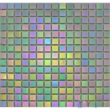 20x20mm Rainbow Iridium Glass Mosaic Tiles VG-RDR96