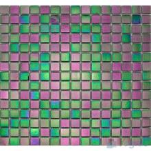 20x20mm Rainbow Iridium Glass Mosaic VG-RDR77