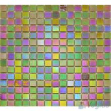 20x20mm Rainbow Iridium Glass Mosaic VG-RDR78