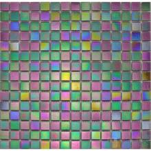 20x20mm Rainbow Iridium Glass Mosaic VG-RDR81