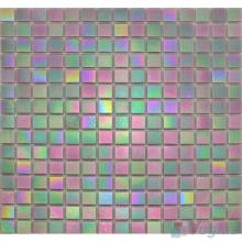 20x20mm Rainbow Iridium Glass Mosaic VG-RDR82