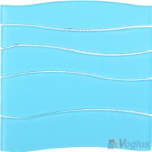 Aqua Blue Wavy Waterjet Glass Tile VG-UWJ86