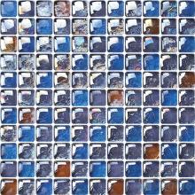 Blue Iridesent Bead Glass Mosaic VG-UBD85