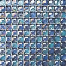 Blue Iridesent Bead Glass Mosaic VG-UBD88