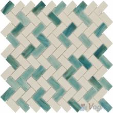 Herringbone Tiffany Glass Mosaic Tile VG-TF94