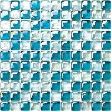 Turquoise Iridesent Bead Glass Mosaic Tiles VG-UBD92
