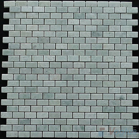 Ming Green Polished Mini Brick Marble Mosaic VS-PBK84