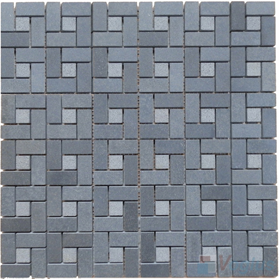 Pinwheel Basalt Stone Mosaic VS-BS83