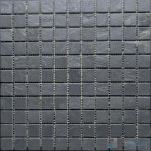 1x1 inch Black Slate Mosaic VS-SL98