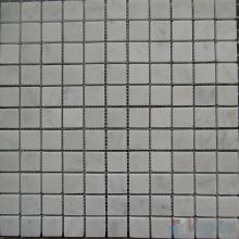Carrara White Polished 1x1 inch Marble Mosaic VS-MCW89