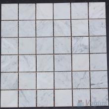 Carrara White Polished 2x2 inch Marble Mosaic VS-MCW90