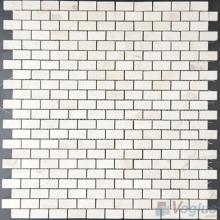 Cream Marfil Polished Mini Brick Marble Mosaic VS-MCM85