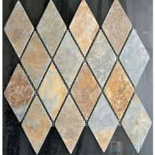 Diamond Shaped Rusty Slate Mosaic VS-SL88