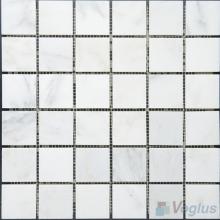 Eastern White 48x48mm 2x2 inch Polished Classic Marble Mosaic VS-MEW93