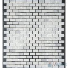 Eastern White Polished Mini Brick Marble Mosaic VS-PBK83