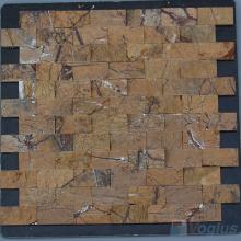 Forest Coffee 1x2 inch Brick Natural Split Face Marble Mosaic VS-STM97