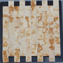 Gold Splender 1x2 inch Brick Natural Split Face Marble Mosaic VS-STM99
