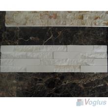 Gray Natural Split Face Culture Stacked Stone Marble Mosaic VS-STT98