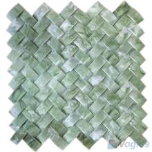 Green Onyx Braided Pattern Marble Mosaic VS-PBD98