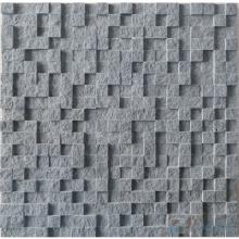 High Low Breakfront Basalt Stone Mosaic VS-BS91