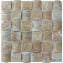 Honey Onyx Medium Camber Bread 3D Stone Mosaic VS-PCB93