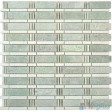 Ming Green Polished Bamboo Marble Mosaic Tile VS-PBB98
