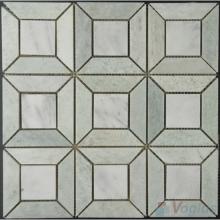 Ming Green Polished Big Pinwheel Stone Mosaic VS-PPW91