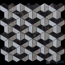 Polished Mixed Trapezia Shaped Marble Mosaic VS-PTP99