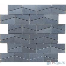 Trapezia Brick Basalt Stone Mosaic VS-BS85