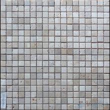 Tumbled Travertine 4mm Thickness 15x15mm Heritage Stone Mosaic VS-SN97