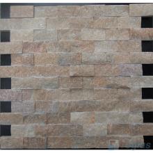 Wanxia Red 1x2 inch Brick Natural Split Face Marble Mosaic Tile VS-STM92