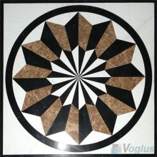 Waterjet Marble Mosaic Square Medallion VS-ASQ75